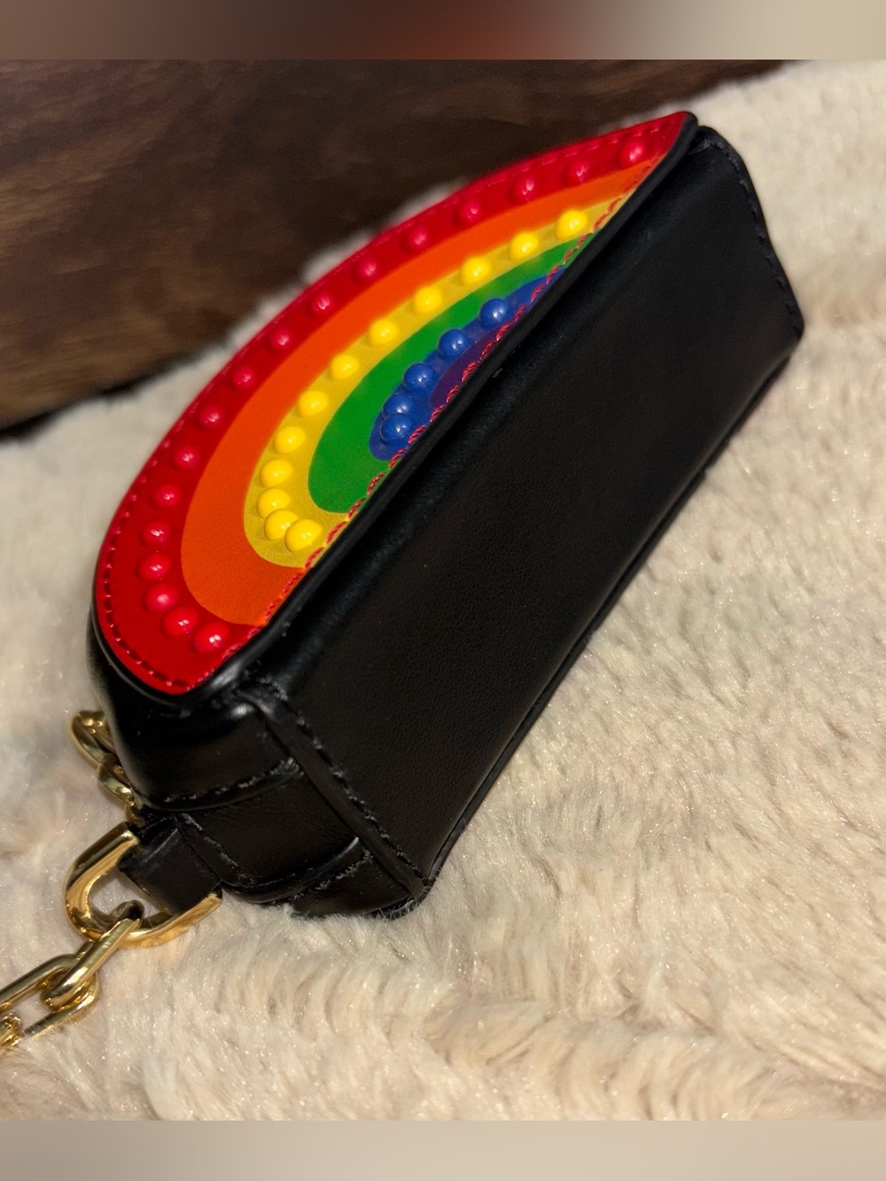 Michael Kors Rainbow Coin Purse keychain/bag charm - Picture 6 of 7